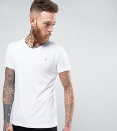 Футболка слим с V-образным вырезом и логотипом Farah - Белый