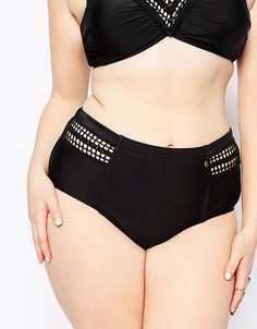 Плавки бикини с завышенной талией Raisins Plus Montego - Черный