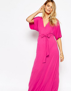 Платье-кимоно макси для беременных ASOS Maternity - Розовый