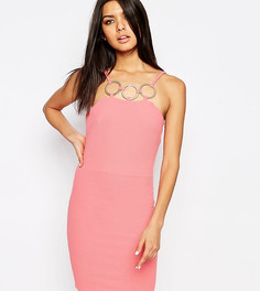Креповое платье мини Club L - Розовый