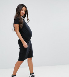 Облегающее платье для беременных Mamalicious - Черный Mama.Licious