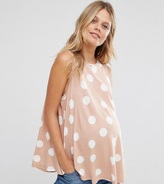 Свободный топ в горошек для беременных ASOS Maternity - Мульти