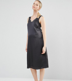 Платье-комбинация миди для беременных ASOS Maternity - Черный