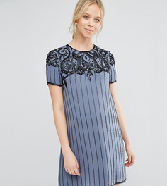 Платье мини для беременных с отделкой ASOS Maternity - Синий