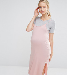 Платье-футболка 2 в 1 Bluebelle Maternity Nursing - Розовый