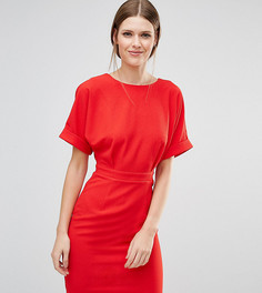 Тканое платье мини с V-образным вырезом сзади ASOS TALL - Красный