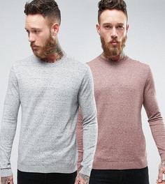 2 хлопковых джемпера (серый/розовый) ASOS - СКИДКА - Мульти