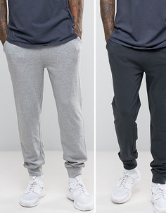 2 джоггеров скинни (синие/серые меланж) ASOS - СКИДКА - Мульти