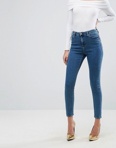 Синие джинсы скинни ASOS RIDLEY Lanie London - Синий