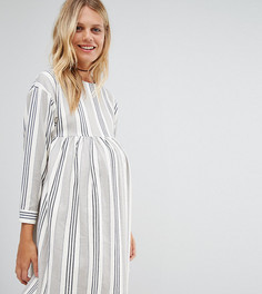 Свободное платье в полоску ASOS Maternity - Мульти