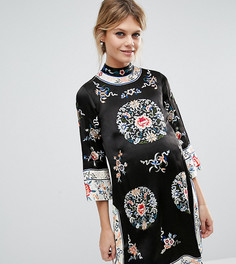 Цельнокройное платье для беременных с вышивкой ASOS Maternity - Мульти