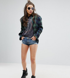 Синие джинсовые шорты с заниженной талией ASOS PETITE - Синий