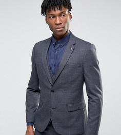 Приталенный пиджак Burton Menswear - Темно-синий