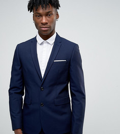 Приталенный пиджак Burton Menswear - Темно-синий