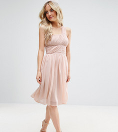 Платье на одно плечо ASOS PETITE WEDDING - Бежевый