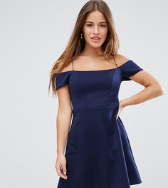 Цельнокройное платье мини ASOS PETITE - Темно-синий