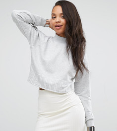 Укороченный свитшот с логотипом Puma эксклюзивно для ASOS - Серый