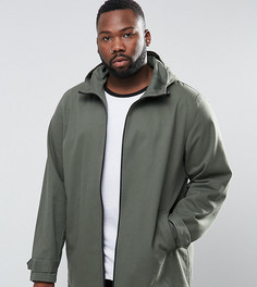 Легкая парка цвета хаки ASOS PLUS - Зеленый