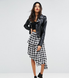 Юбка миди в клеточку ASOS TALL - Мульти