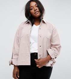 Куртка с завязками на рукавах ASOS CURVE - Бежевый