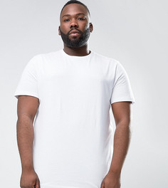 Белая длинная футболка ASOS PLUS - Белый