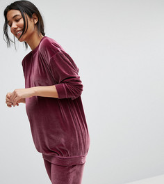 Бархатный свитшот для беременных ASOS Maternity LOUNGE - Розовый