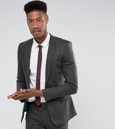Зеленый облегающий пиджак из ткани с добавлением шерсти ASOS TALL - Зеленый