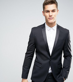 Черный приталенный пиджак ASOS TALL - Черный
