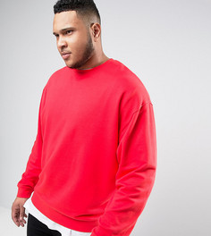 Красный oversize-свитшот ASOS PLUS - Красный