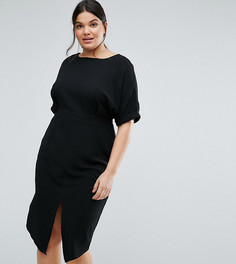 Строгое платье миди ASOS CURVE - Черный