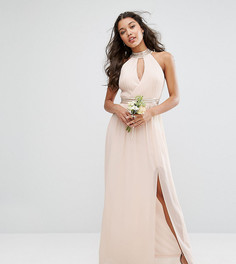 Платье макси с отделкой TFNC WEDDING - Розовый