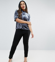 Брюки с завышенной талией ASOS CURVE - Черный