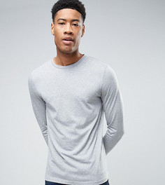 Лонгслив с круглым вырезом ASOS TALL - Серый
