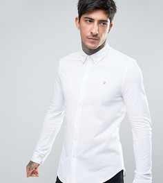 Белая трикотажная рубашка эксклюзивно для Farah - Белый