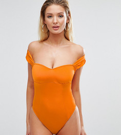 Слитный купальник с поддержкой эксклюзивно для ASOS FULLER BUST, DD-G - Оранжевый
