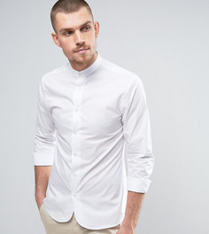 Зауженная рубашка в стиле ретро с закругленным низом Noak - Белый