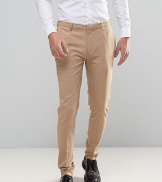 Песочные суперузкие брюки ASOS TALL - Светло-серый