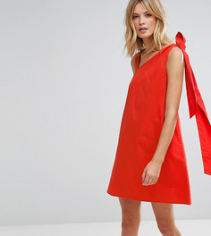 Сарафан с бантом и завязками ASOS TALL - Красный