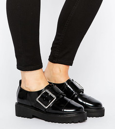 Туфли на плоской подошве для широкой стопы ASOS MEGAN - Черный