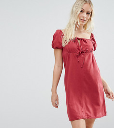 Джинсовое платье в молодежном стиле ASOS PETITE - Красный