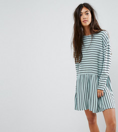 Свободное платье в полоску ASOS PETITE - Мульти