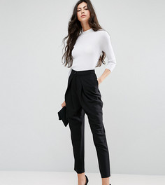 Строгие брюки-галифе с запахом ASOS TALL - Черный