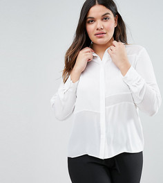Блузка со вставками ASOS CURVE - Белый