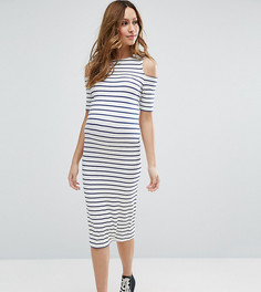Облегающее платье в полоску для беременных ASOS Maternity - Мульти