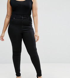 Черные джинсы-премиум ASOS CURVE SCULPT ME - Черный