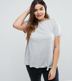 Футболка свободного кроя ASOS CURVE - Серый