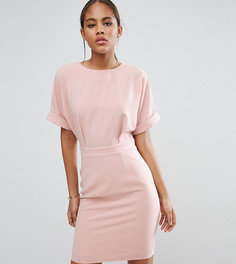 Тканое платье мини с V-образным вырезом сзади ASOS TALL - Розовый