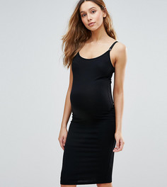 Платье миди на бретельках ASOS Maternity NURSING - Черный