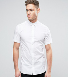 Строгая рубашка скинни с короткими рукавами Only &amp; Sons - Белый