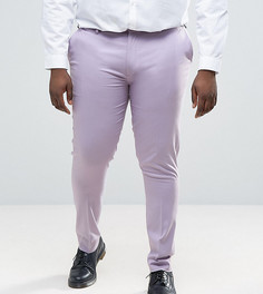 Светло-фиолетовые супероблегающие брюки в строгом стиле ASOS PLUS - Фиолетовый